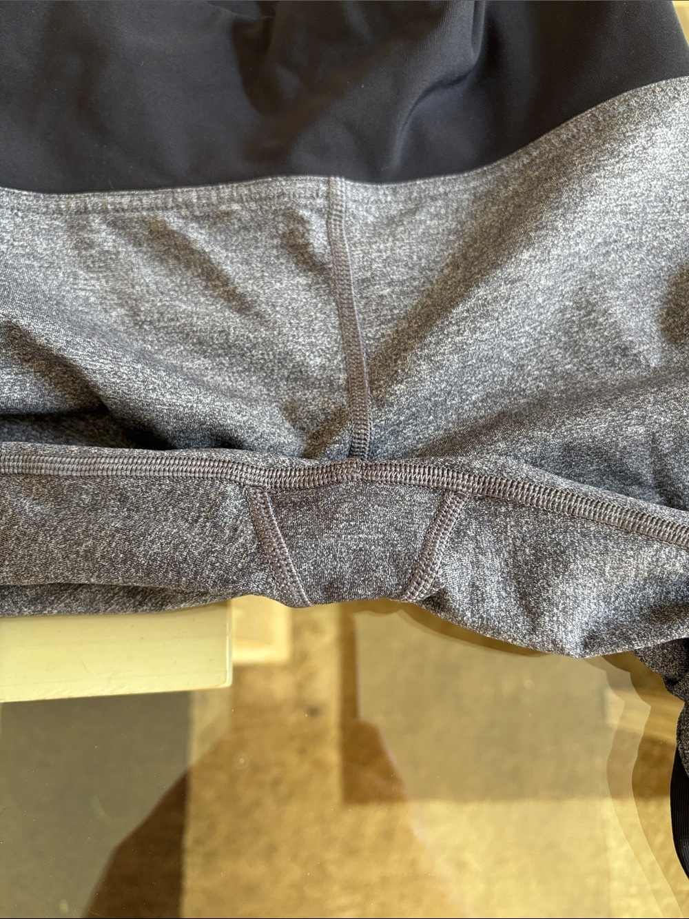 lululemon athletica Gray Heather & Black Performance Leggings - Picture 4 of 4